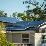 Residential home with rooftop solar panels installed by CalPacific Power in California, showcasing clean energy and solar battery readiness.