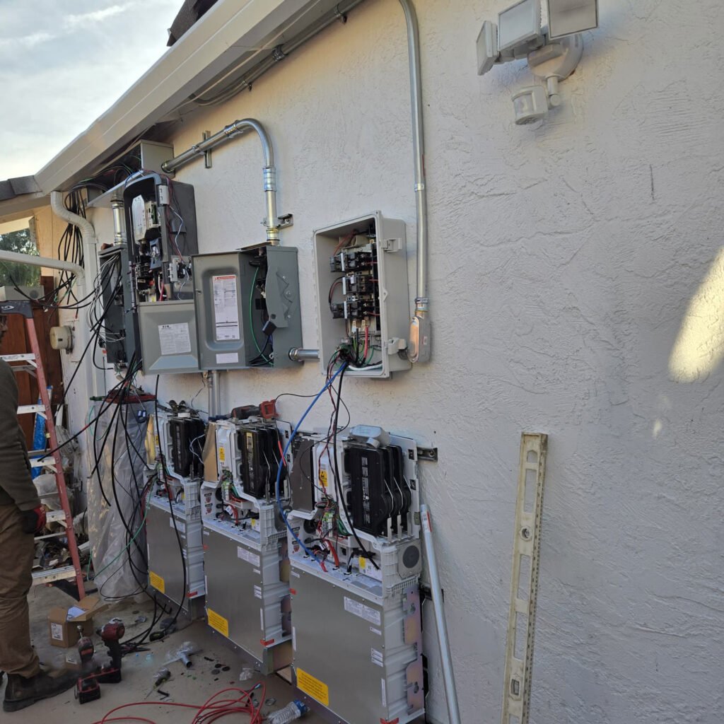 rofessional solar and battery installation by CalPacific Power using Enphase system in California