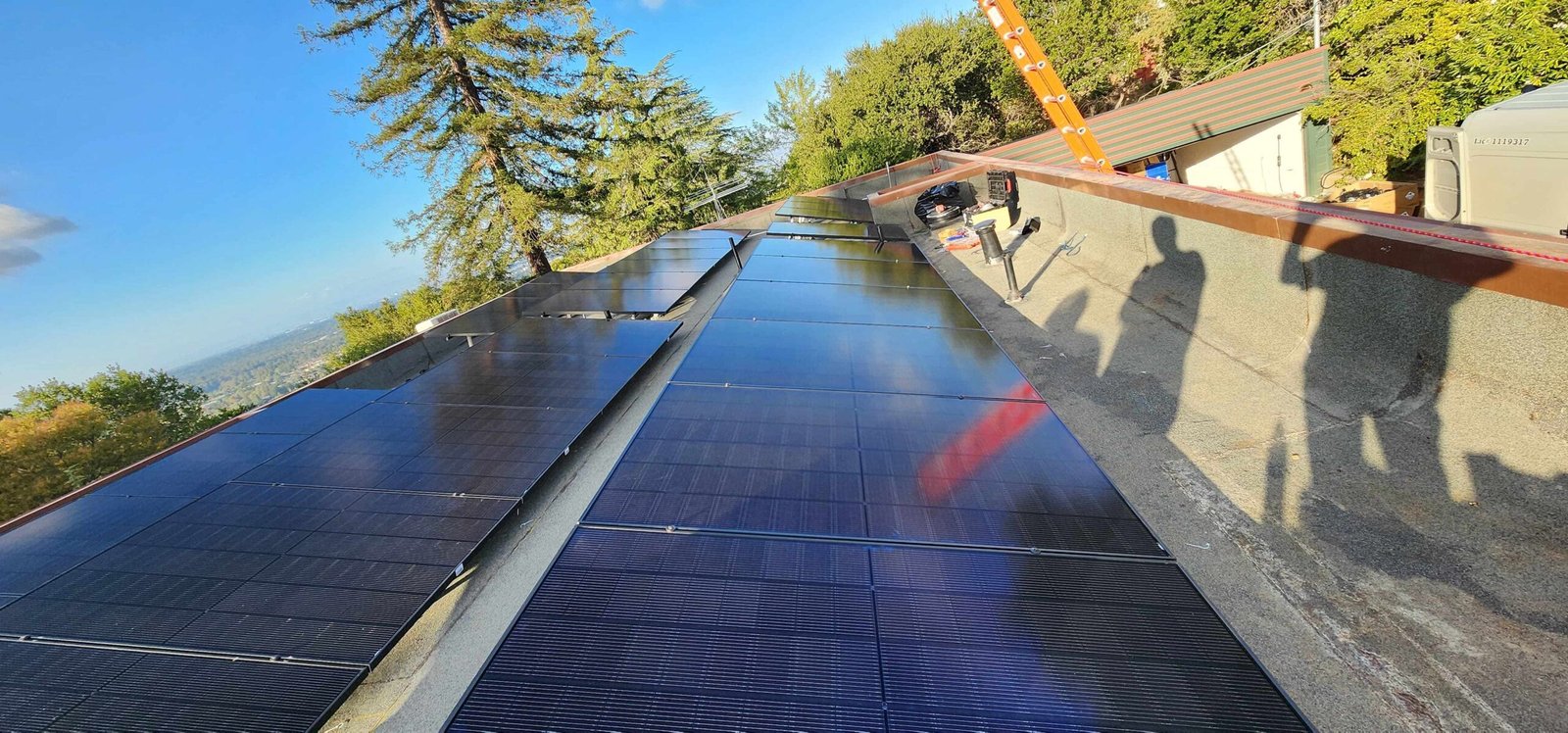 CalPacific Power technicians installing advanced solar panels on a Los Gatos rooftop to deliver clean, renewable energy.
