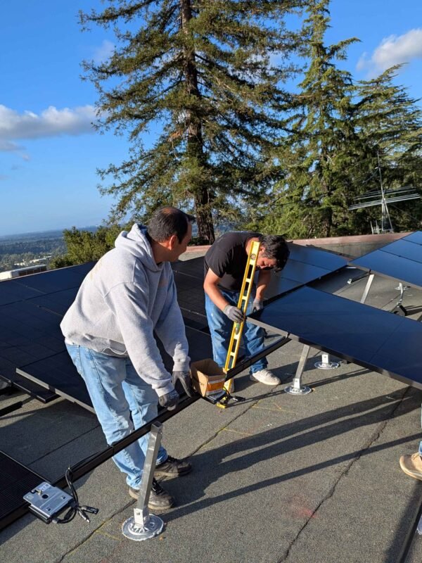 CalPacific Power team completing a 13.2 kW solar roof installation in Los Gatos, ensuring efficient clean energy setup.
