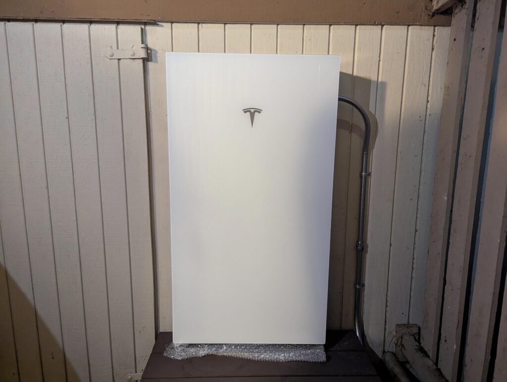 Tesla Powerwall home battery installed by CalPacific Power in Hayward, CA for energy storage and backup
