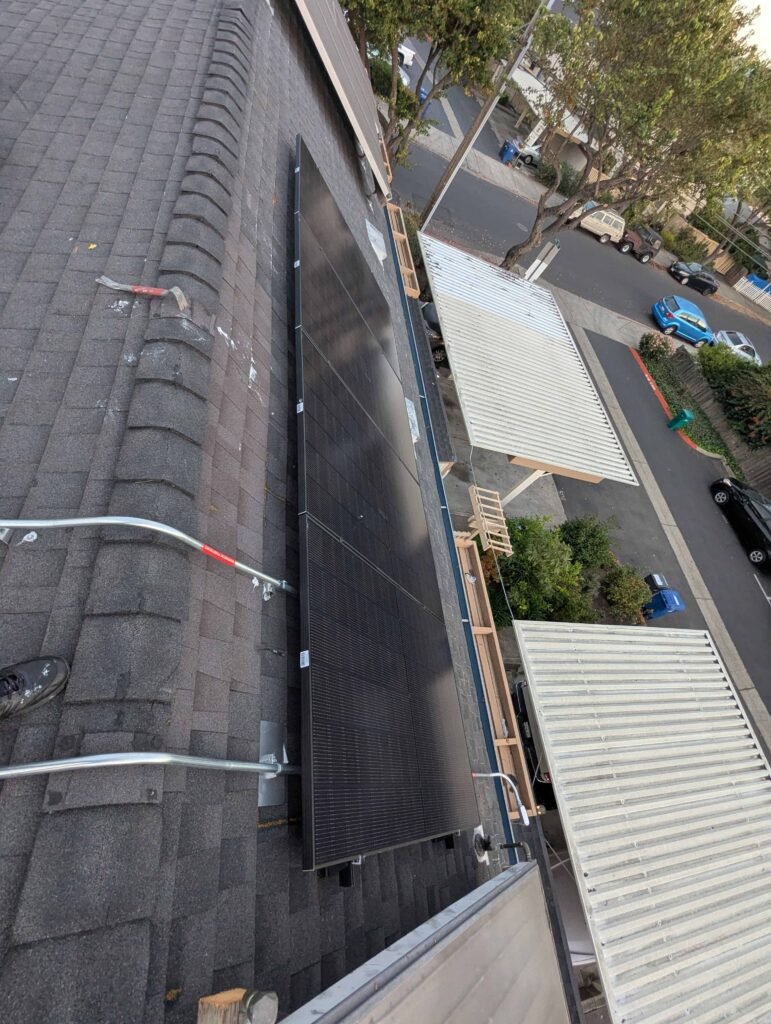 Residential solar energy system installed by CalPacific Power in Hayward, California